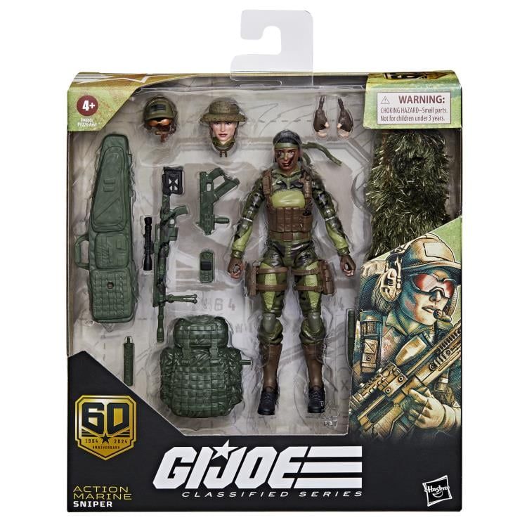 GI JOE Classified Series 6" Deluxe 60th Anniversary Marine Sniper Action Figure