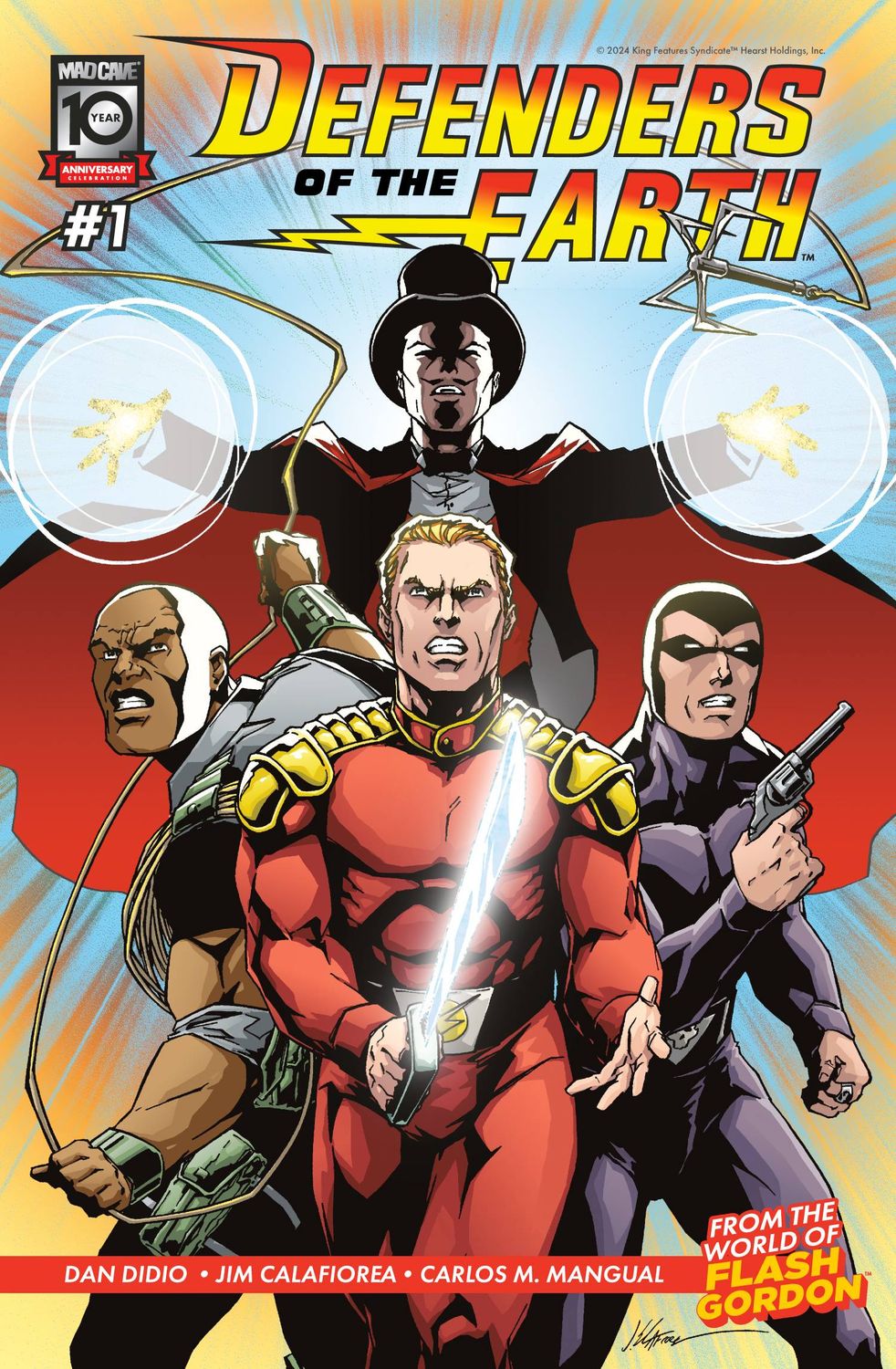 DEFENDERS OF THE EARTH #1 (OF 8) CVR A JIM CALAFIORE
MAD CAVE STUDIOS
(14th August 2024)