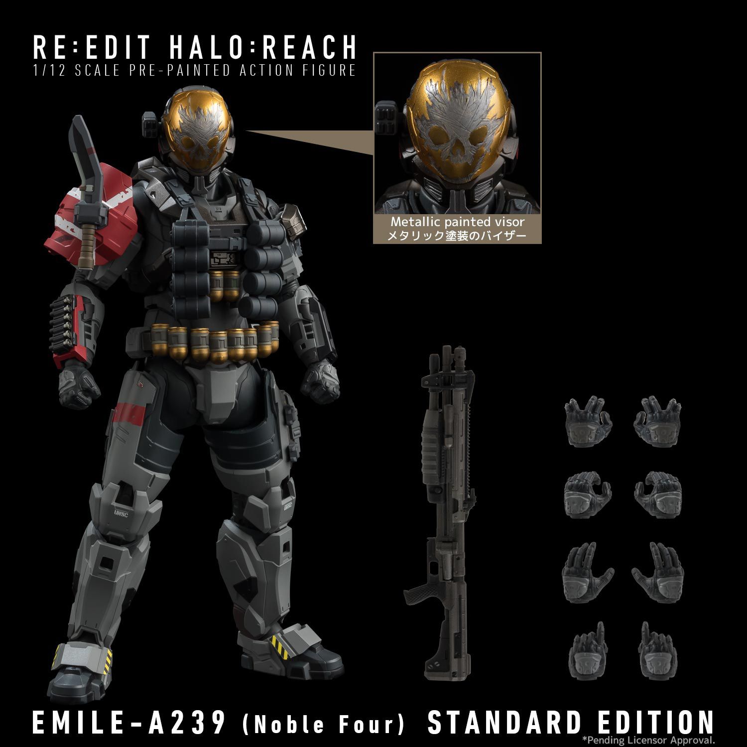 PRE ORDER 1000TOYS 1 12 RE EDIT HALO REACH EMILE A239 Noble Four