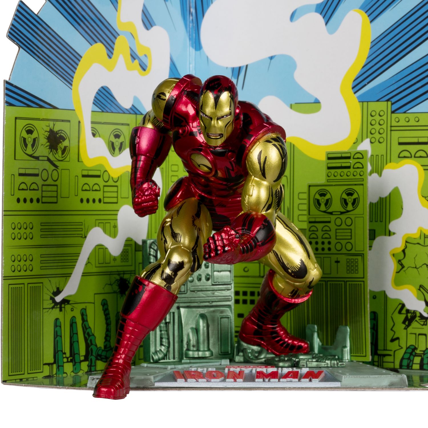 McFarlane MARVEL Iron Man 1:10th Scale Collectible with Scene (The Invincible Iron Man #126)