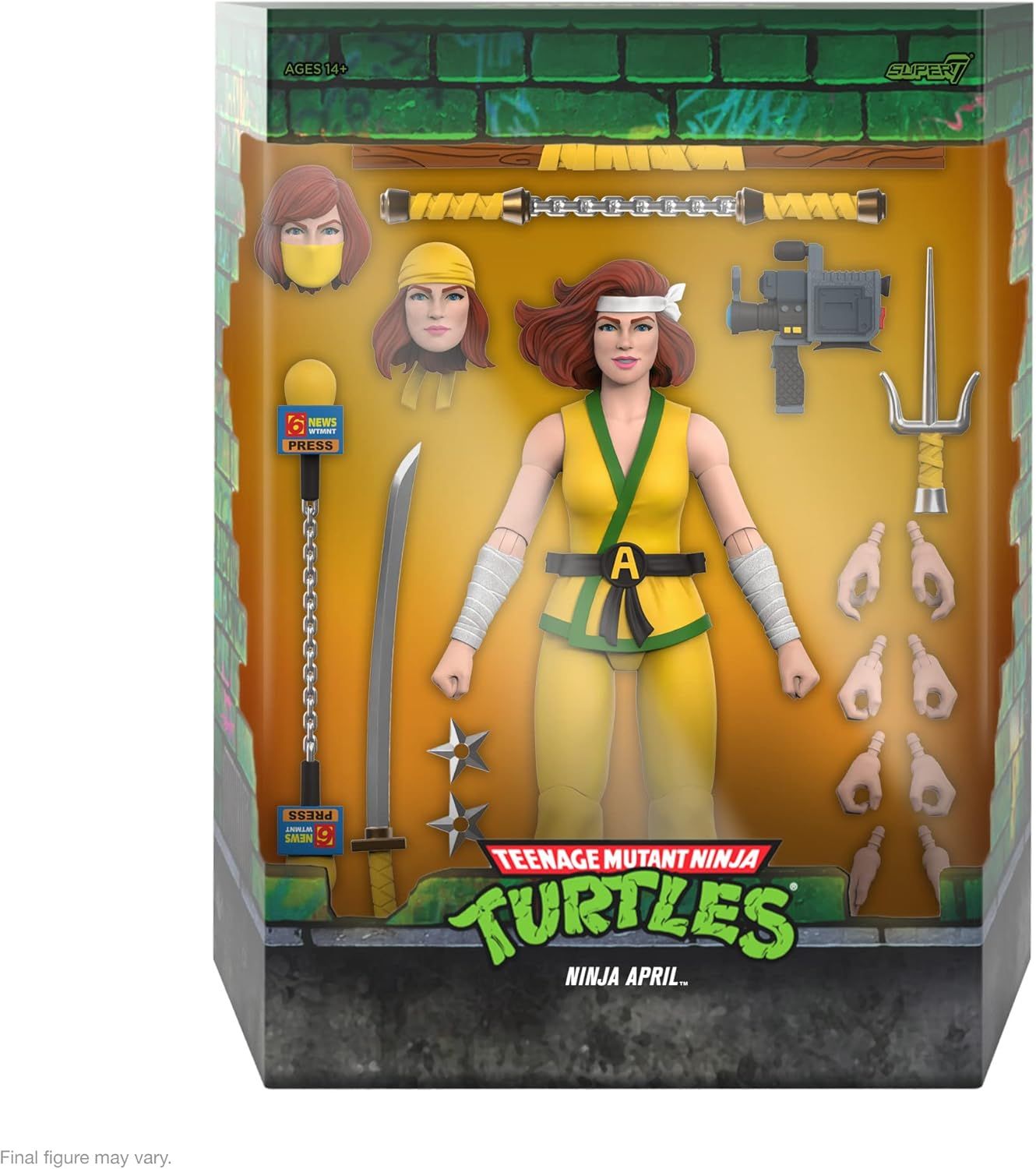 Super7 TMNT Wave 10 Ultimate Ninja April O'Neil (Teenage Mutant Ninja Turtles)