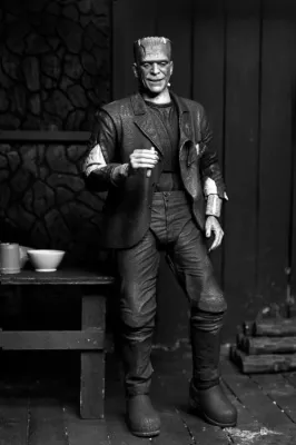 NECA 7" Scale Universal Monsters Ultimate Bride of Frankenstein Frankenstein's Monster (Black & White Ver.)