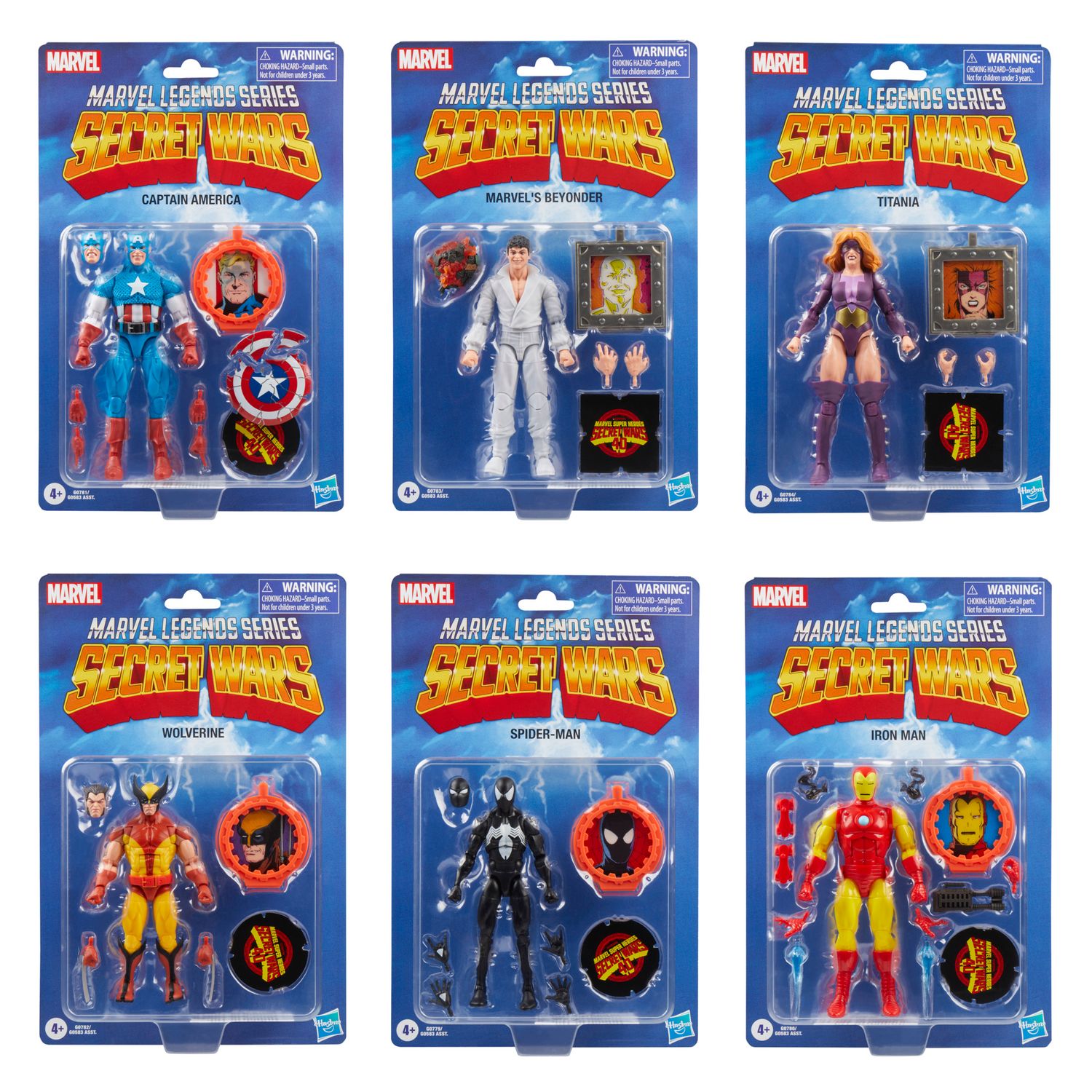 Marvel Legends 6" Secret Wars Set of 6 Action Figure