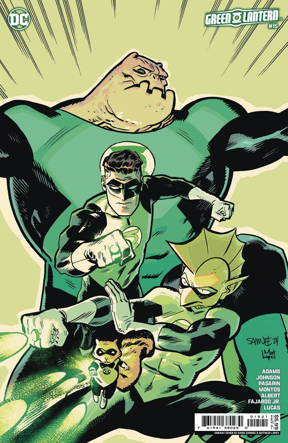 GREEN LANTERN #15 CVR B CHRIS SAMNEE CSV AP DC COMICS (11th September 2024)