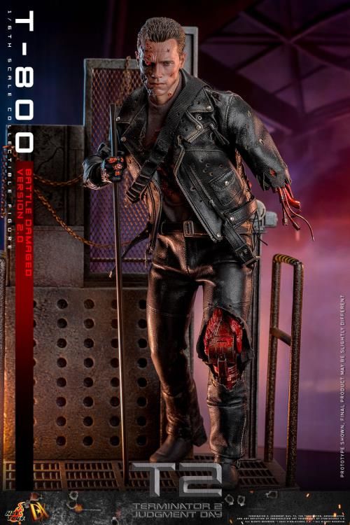 **PRE ORDER** Hot Toys Terminator 2 Judgement Day: T 800 (Battle Damaged Version 2.0)