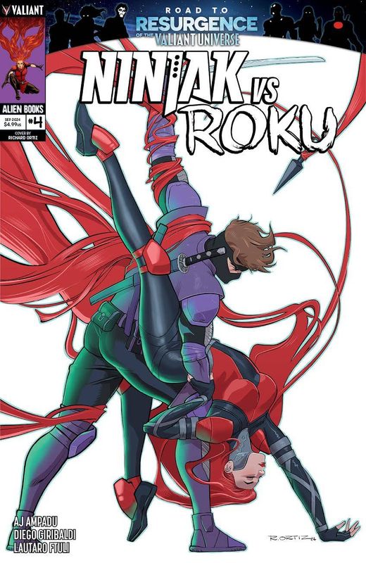 NINJAK VS ROKU #4 (OF 4) CVR A ORTIZ VALIANT (18th September 2024)