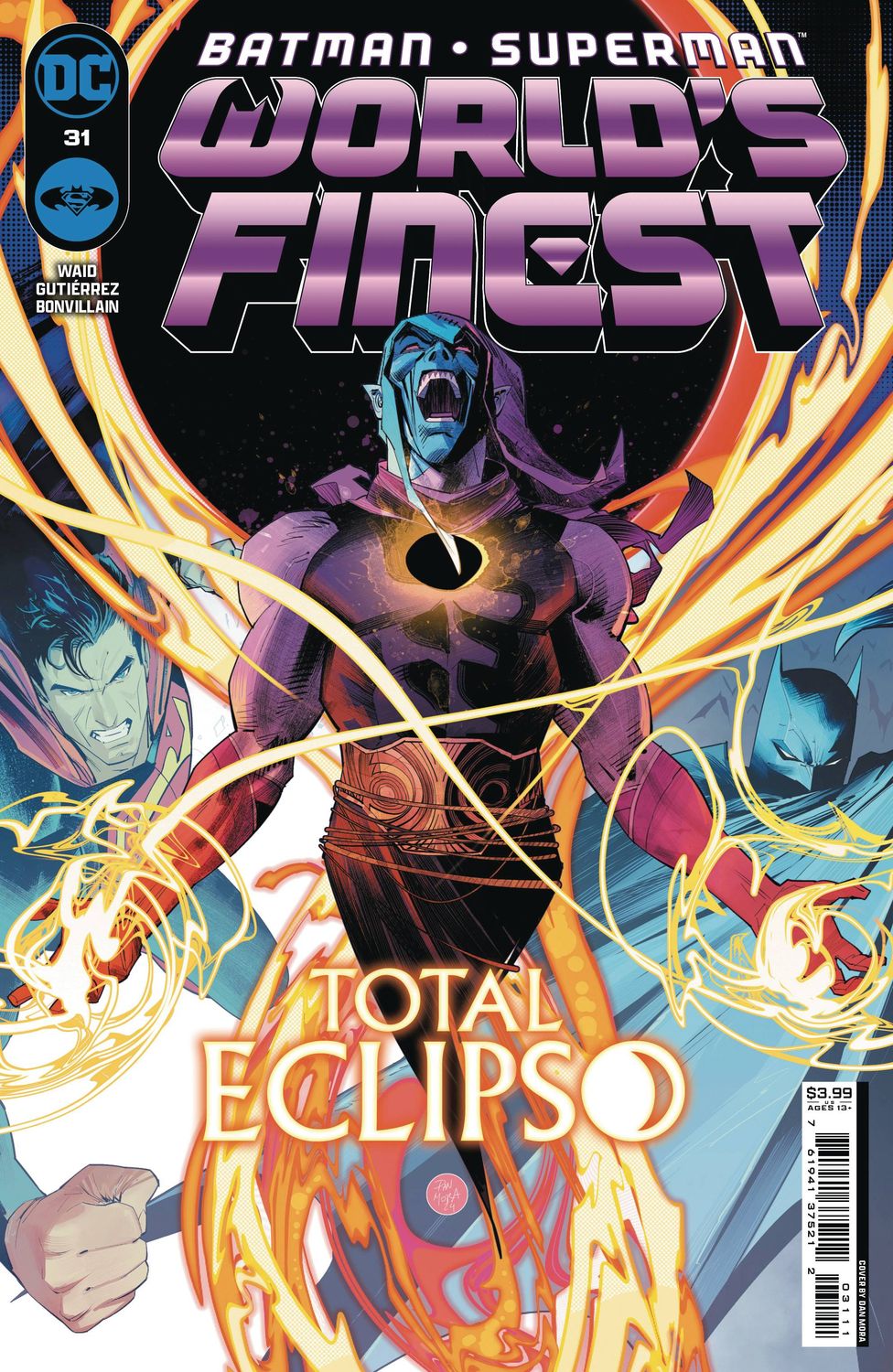 BATMAN SUPERMAN WORLDS FINEST #31 CVR A DAN MORA
DC COMICS
(18th September 2024)