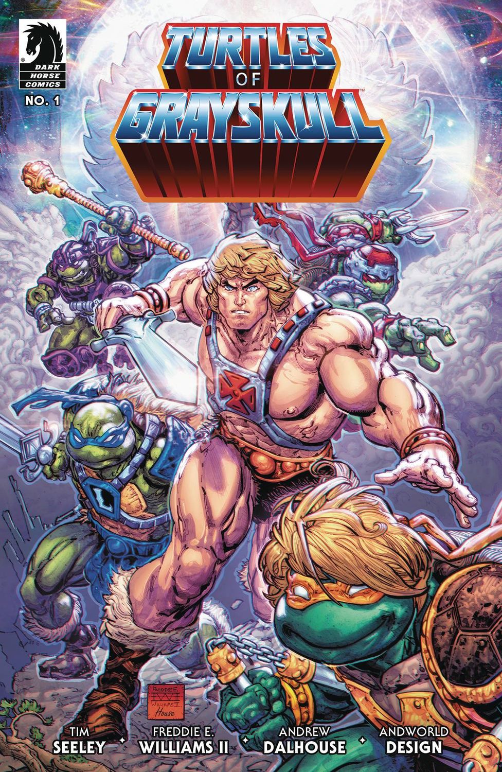 MASTERS OF UNIVERSE TMNT TURTLES OF GRAYSKULL #1 CVR A WILLI DARK HORSE                                                                                     (25th September 2024)