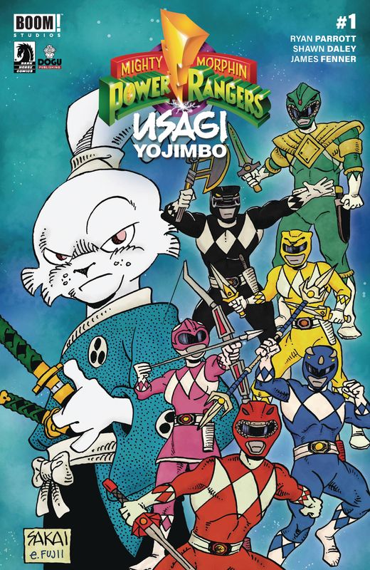 MIGHTY MORPHIN POWER RANGERS USAGI YOJIMBO #1 CVR B SAKAI (C BOOM! STUDIOS                                                                                     (25th September 2024)