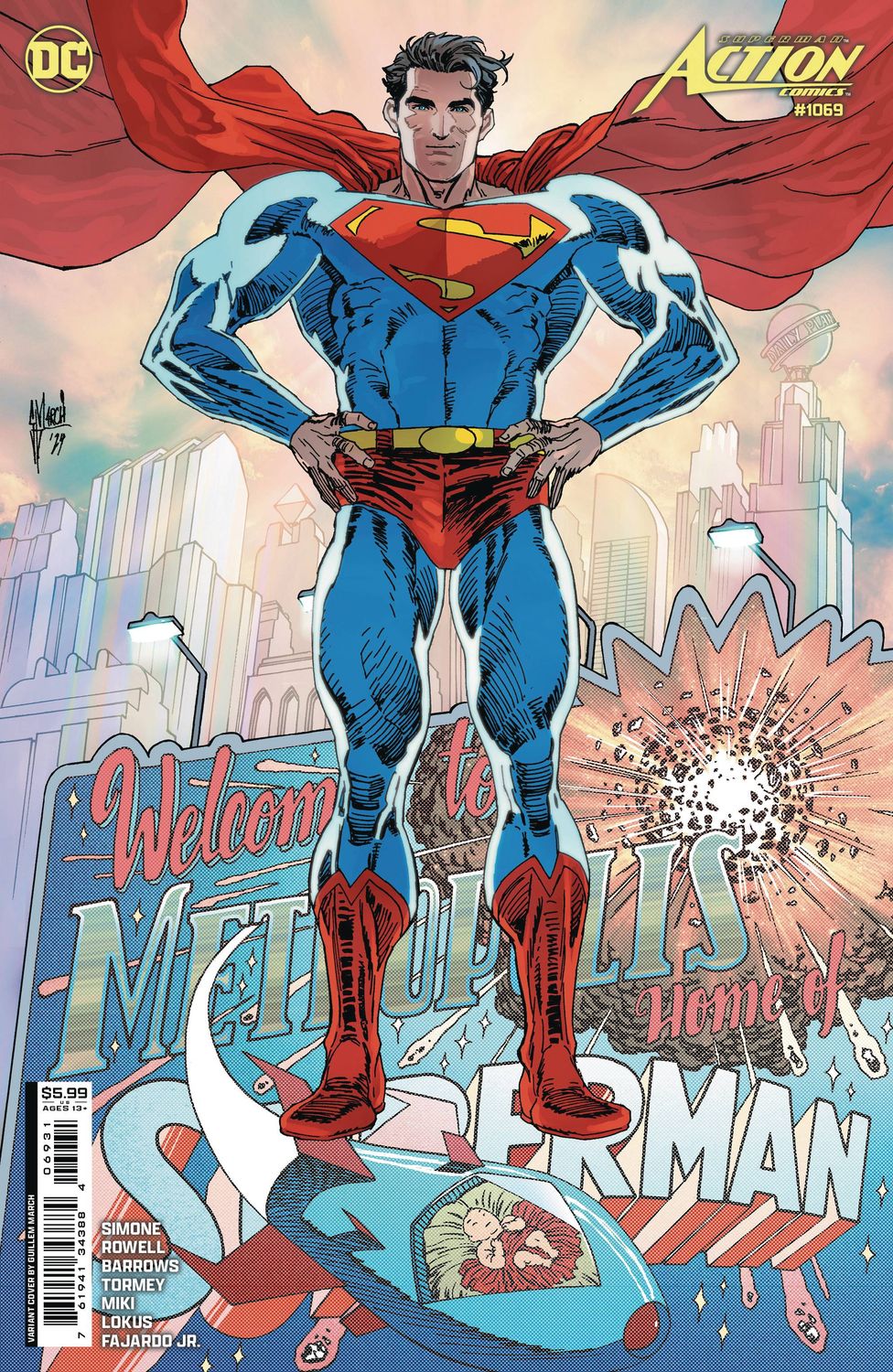 ACTION COMICS #1069 CVR C GUILLEM MARCH CSV DC COMICS                                                                                  (25th September 2024)