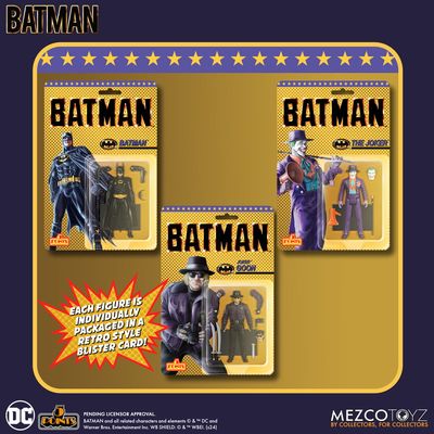 **PRE ORDER** MEZCO 5 POINTS Batman (1989) Deluxe Set of 3 Figures
