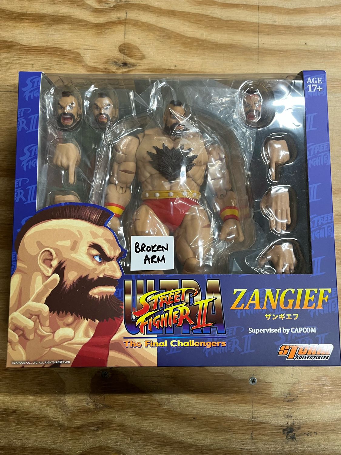 ***BROKEN ARM*** STORM COLLECTIBLES ULTRA STREET FIGHTER II ZANGIEF FINAL CHALLENGER EDITION
