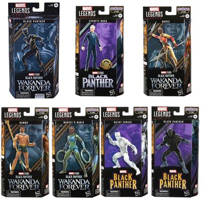 Marvel Legends 6" Black Panther 2 Wave Set of 6 (Attuma BAF) INCLUDES WAKANDA FOREVER BLACK PANTHER