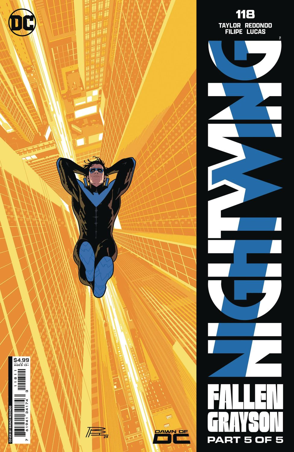 NIGHTWING #118 CVR A BRUNO REDONDO DC COMICS                                                                                    (16th October 2024)
