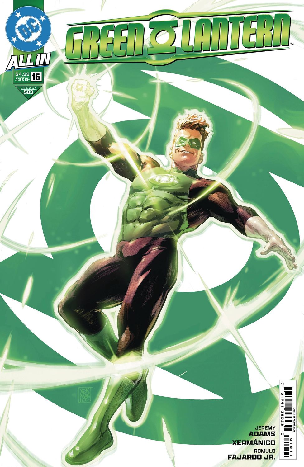 GREEN LANTERN #16 CVR A XERMANICO DC COMICS                                                                                     (16th October 2024)