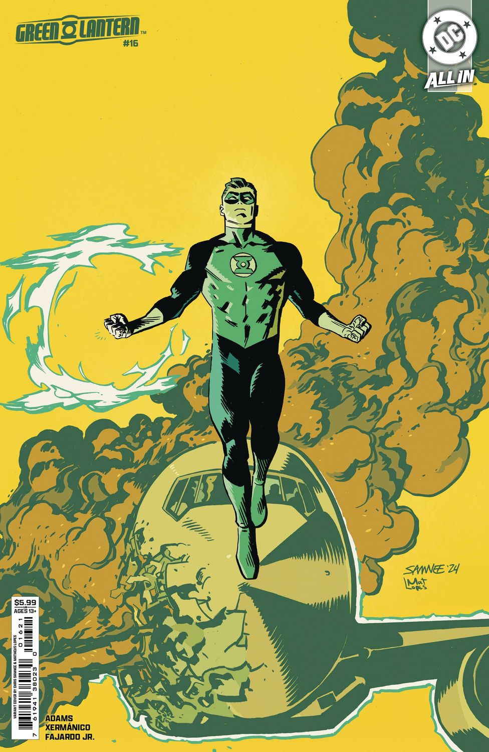 GREEN LANTERN #16 CVR B CHRIS SAMNEE CSV DC COMICS                                                                                     (16th October 2024)