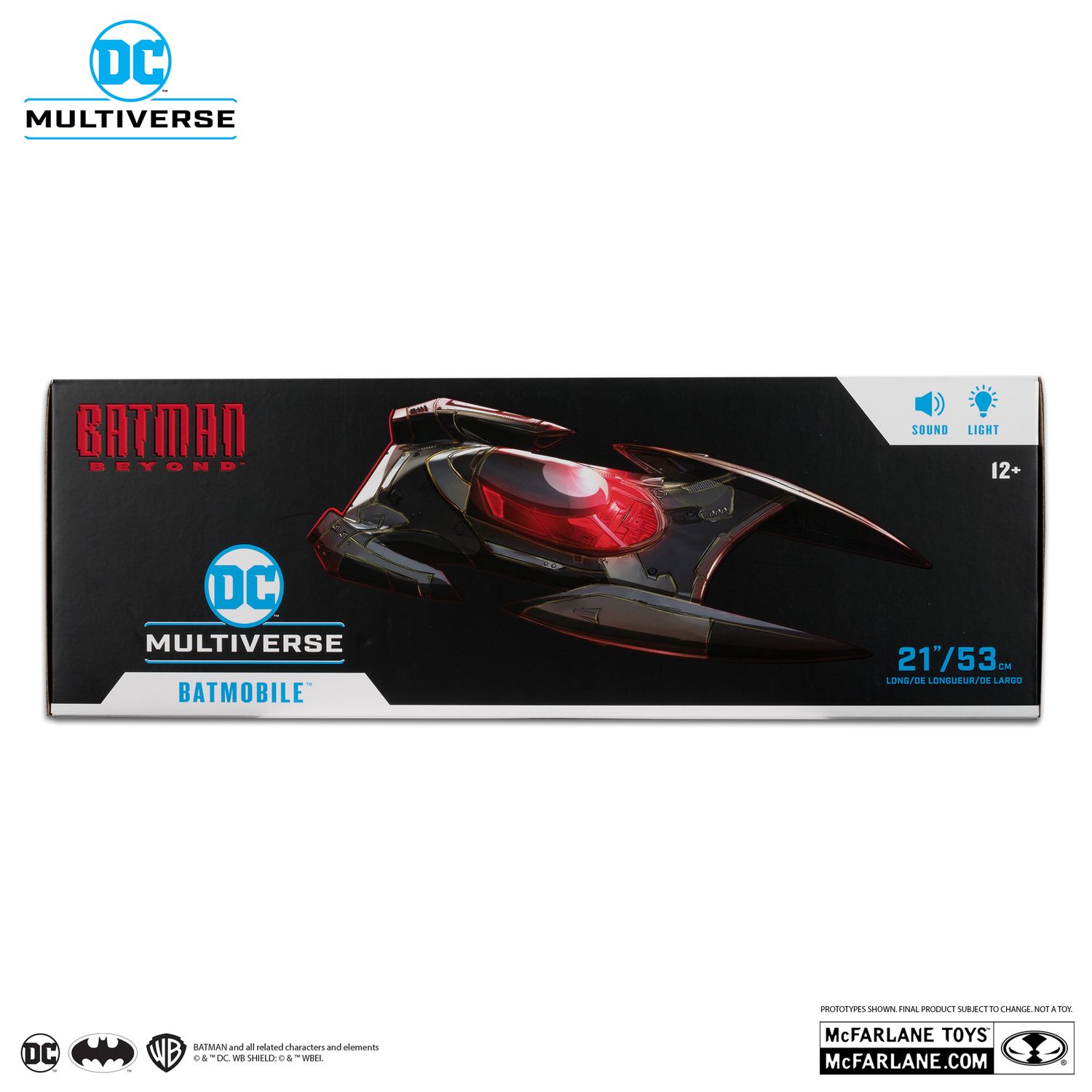 MCFARLANE TOYS DC MULTIVERSE Batmobile (Batman Beyond) Vehicle with Lights and Sound