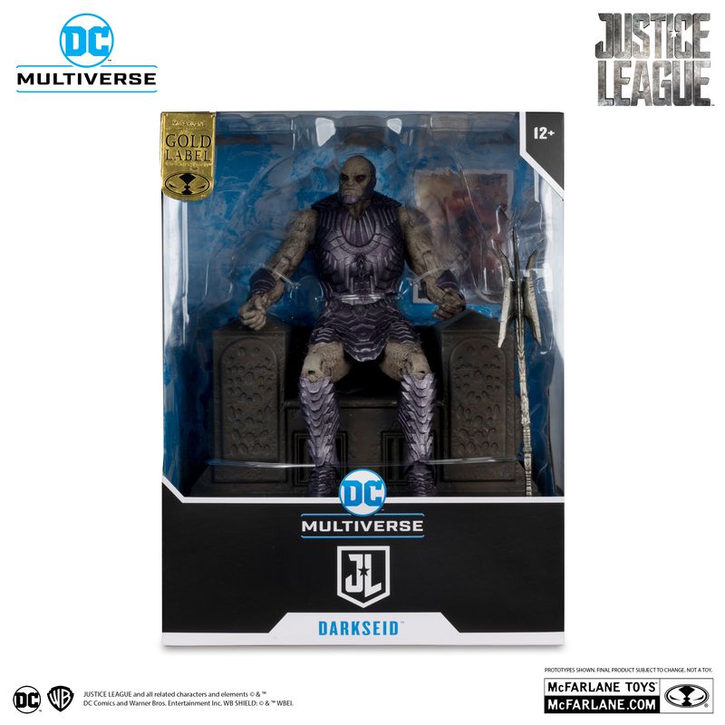 MCFARLANE TOYS DC MULTIVERSE Darkseid with Throne (Justice League) Gold Label Mega Figure