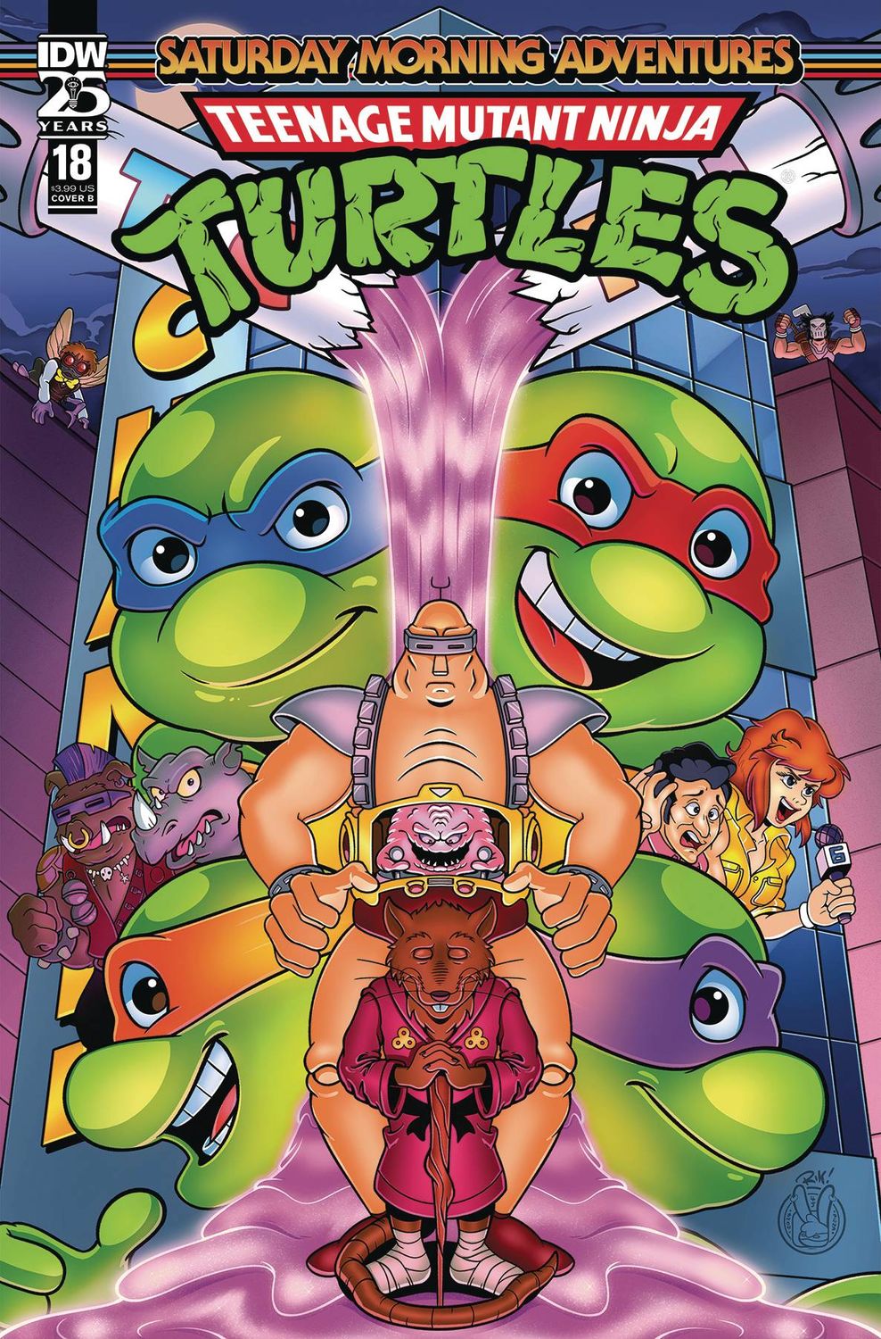 TMNT SATURDAY MORNING ADV 2023 #18 CVR B MACK IDW                                                                                   (23rd October 2024)