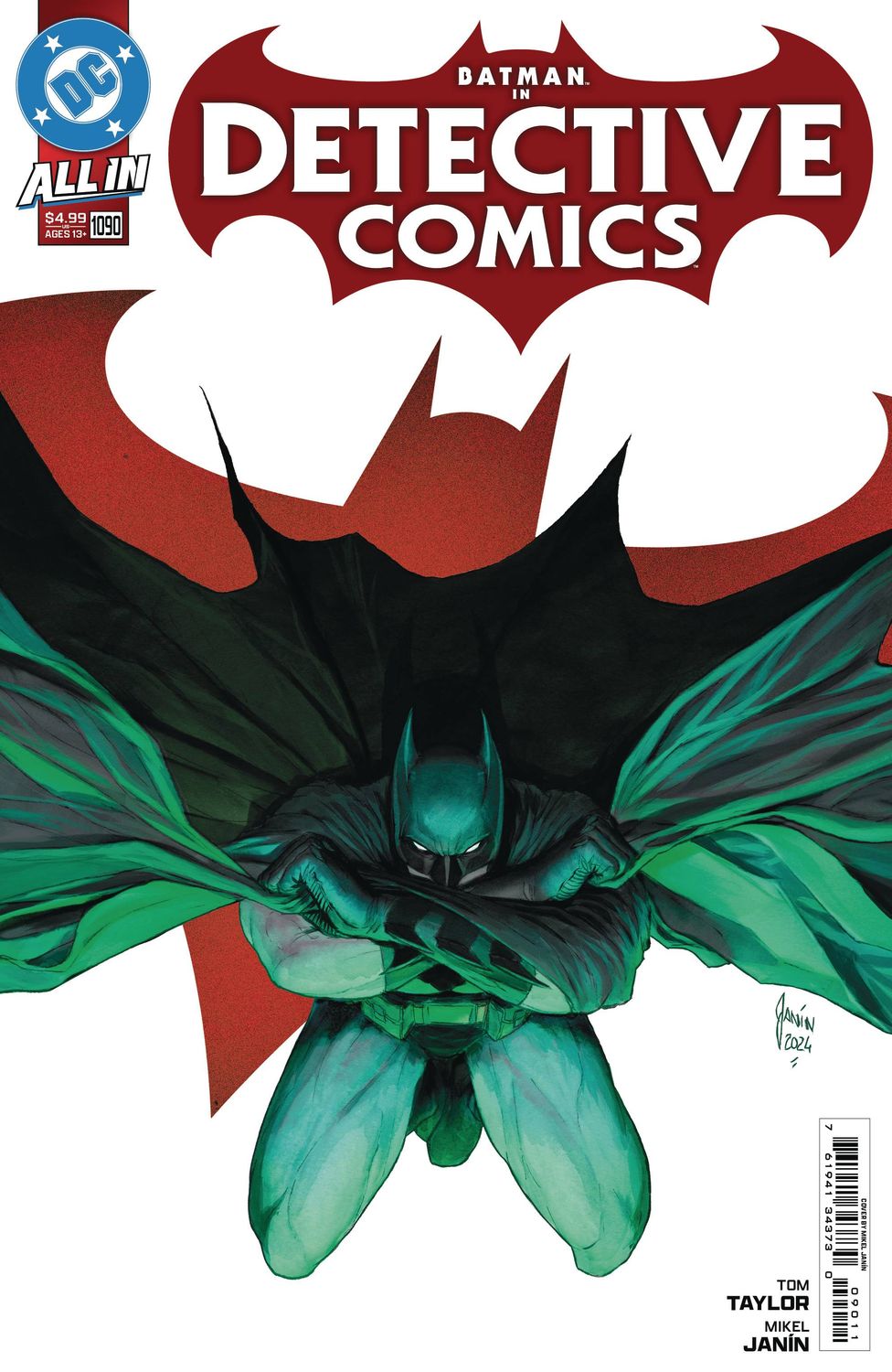 DETECTIVE COMICS #1090 CVR A MIKEL JANIN DC COMICS                                                                                            (23rd October 2024)