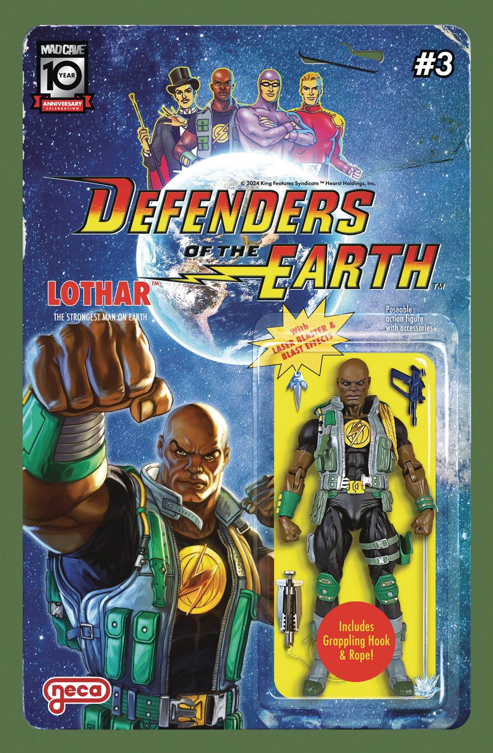DEFENDERS OF THE EARTH #3 (OF 8) CVR B DJORDJE DJOKOVIC MAD CAVE STUDIOS                                                                                     (30th October 2024)