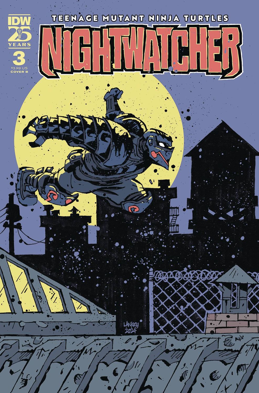 TEENAGE MUTANT NINJA TURTLES NIGHTWATCHER #3 CVR B LANKRY IDW                                                                                       (6th November 2024)