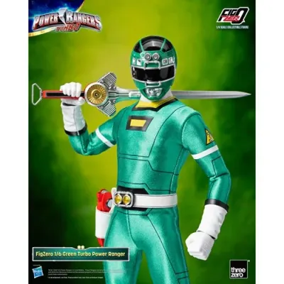 PRE ORDER*** Threezero Power Rangers Turbo Green Ranger 1/6 Scale - Main Image
