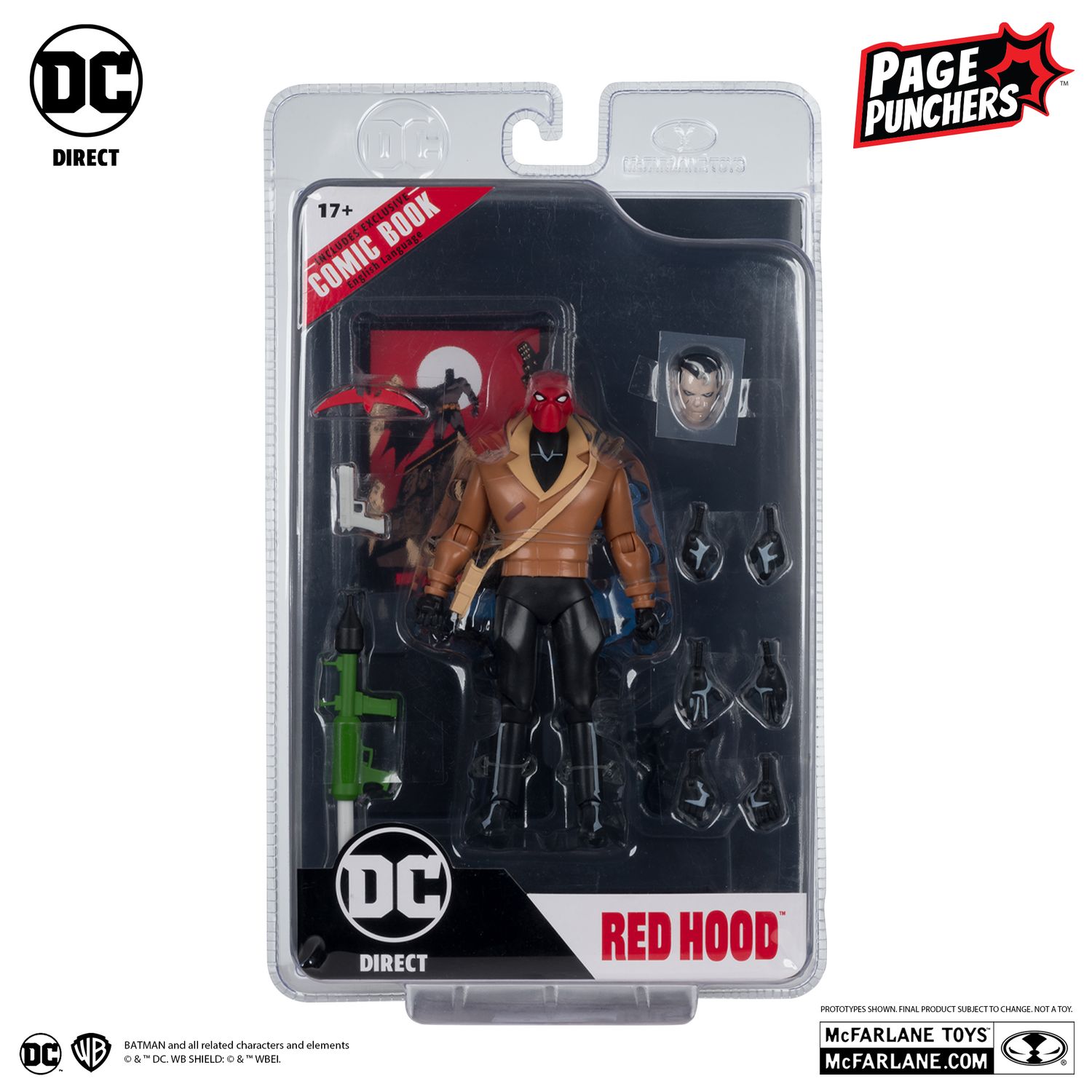 DC DIRECT COLLECTIBLES 7" PAGE PUNCHERS RED HOOD (BATMAN: THE ADVENTURES CONTINUE)