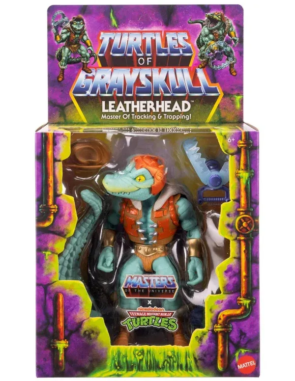 Masters of the Universe Origins Turtles of Grayskull Leatherhead Deluxe Action Figure