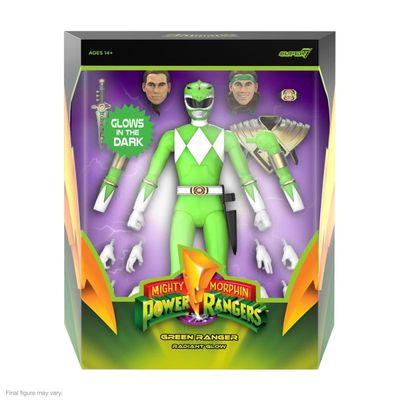 Super7 MMPR Wave 5 Ultimate Mighty Morphin Power Rangers GREEN RANGER (Glow in the Dark)