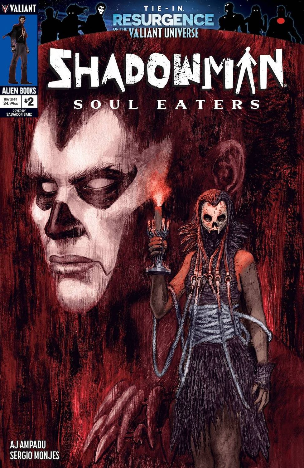 SHADOWMAN SOUL EATERS #2 (OF 4) CVR A SANZ VALIANT                                                                                       (13th November 2024)