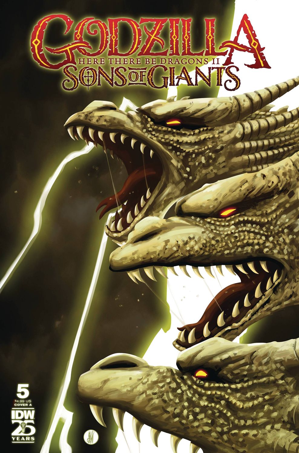 GODZILLA HERE THERE BE DRAGONS II SONS OF GIANTS #5 CVR A IDW                                                                                       (13th November 2024)