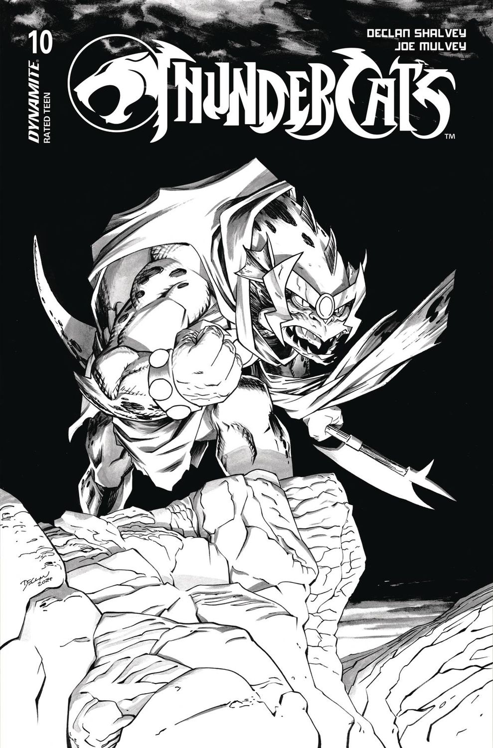 THUNDERCATS #10 CVR J 10 COPY INCV SHALVEY LINE ART DYNAMITE                                                                                       (20th November 2024)
