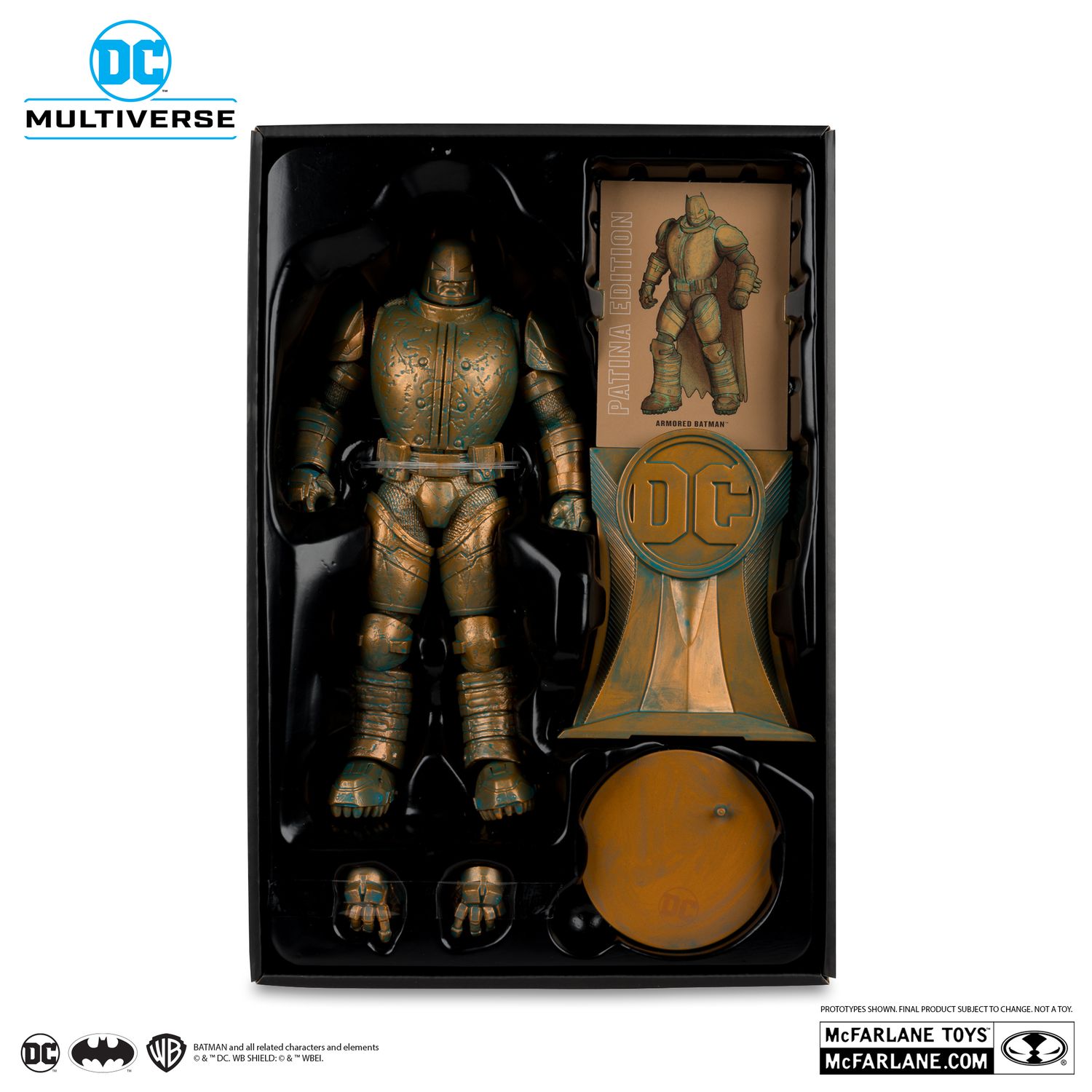 McFarlane DC Multiverse Batman The Dark Knight Returns 7 Pollici – Action Figure Gold Label Con Base E Accessori, 22 Punti Snodo
