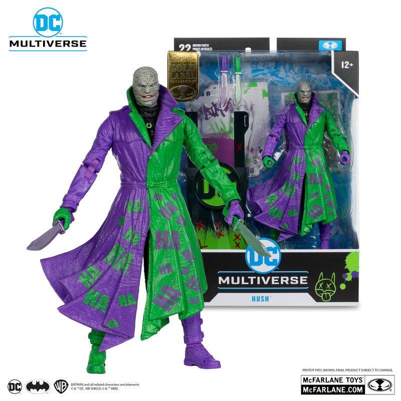 MCFARLANE TOYS DC MULTIVERSE Hush (Jokerized) Gold Label (SDCC EXCLUSUVE) MCFARLANE TOYS DC MULTIVERSE Hush (Jokerized) Gold Label (SDCC EXCLUSUVE)
