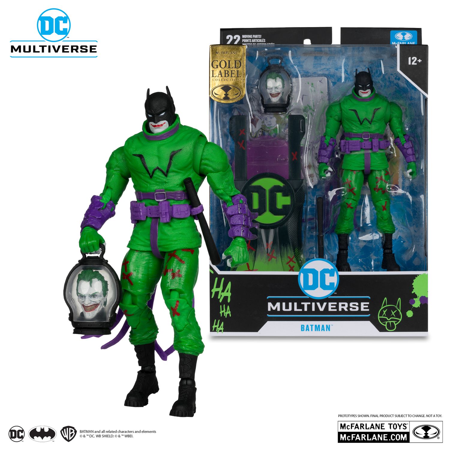 MCFARLANE TOYS DC MULTIVERSE Batman (Jokerized) (Last Knight on Earth) Gold Label