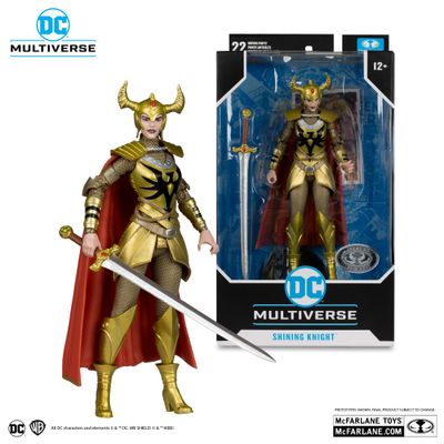 MCFARLANE TOYS 7" DC MULTIVERSE Shining Knight (Platinum Edition)