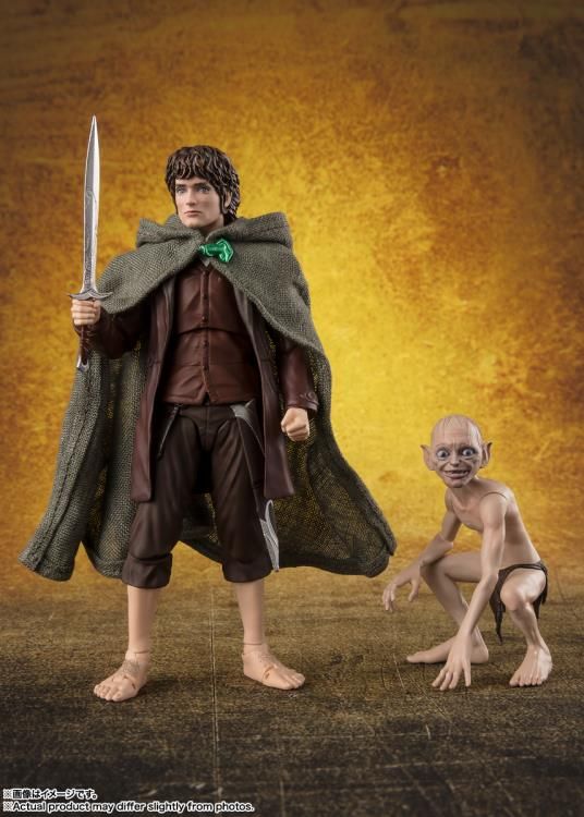 **PRE ORDER** Bandai The Lord of the Rings: The Fellowship of the Ring S.H. Figuarts Frodo Baggins & Gollum Action Figure Set