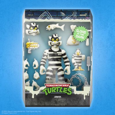Super7 Teenage Mutant Ninja Turtles ULTIMATES! Scratch Cat (Glow) Exclusive Action Figure