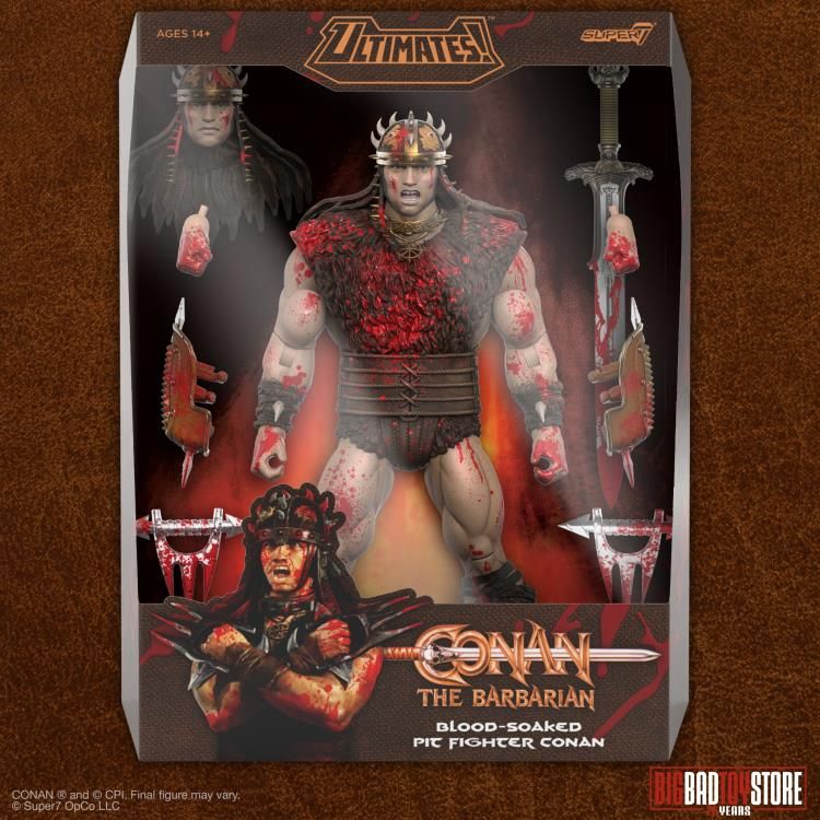 ***PRE-ORDER*** Super7 Conan Ultimates Pit Fighter Conan (Blood Soaked) Exclusive