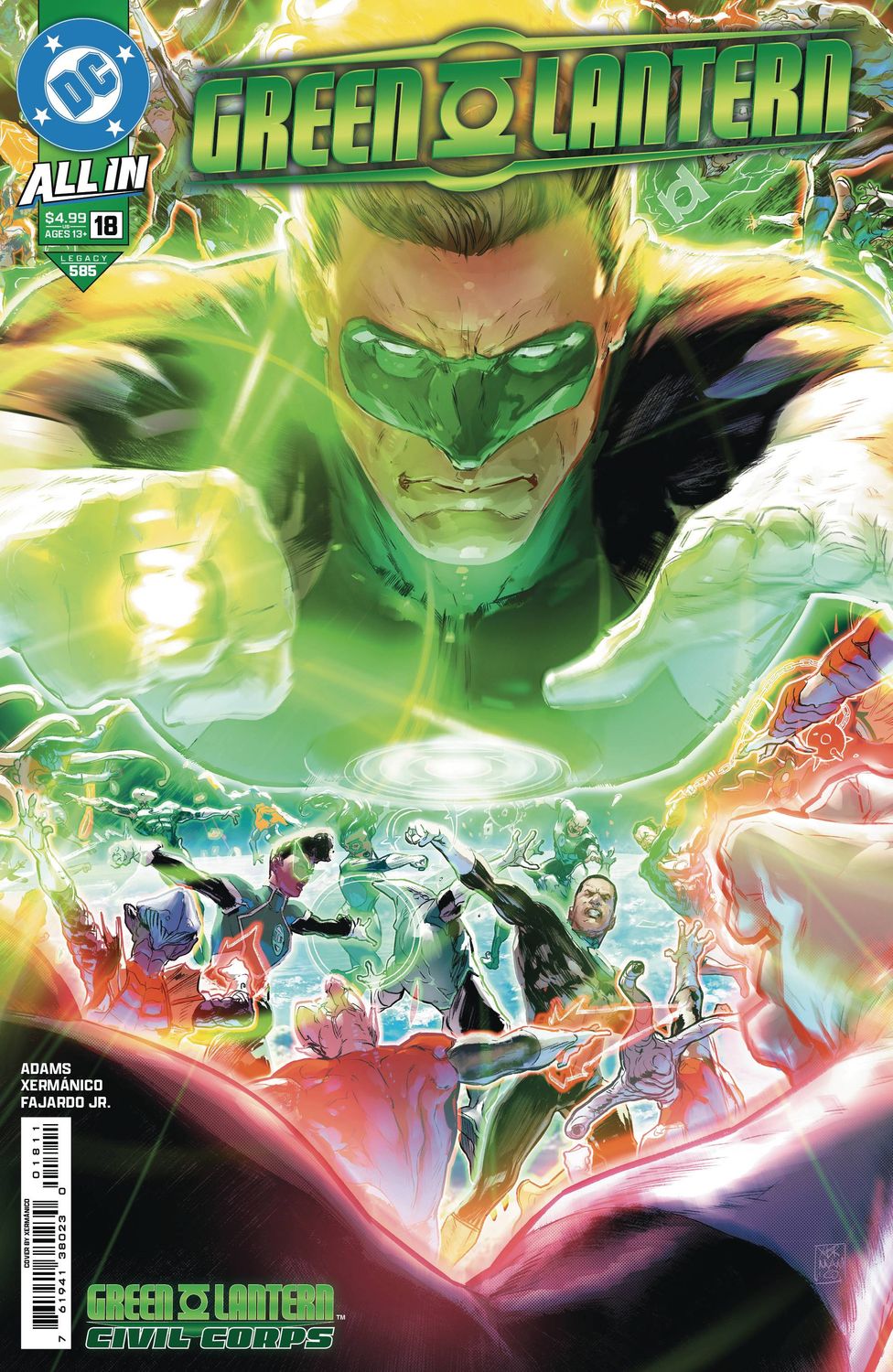 GREEN LANTERN #18 CVR A XERMANICO DC COMICS                                                                                       (11th December 2024)