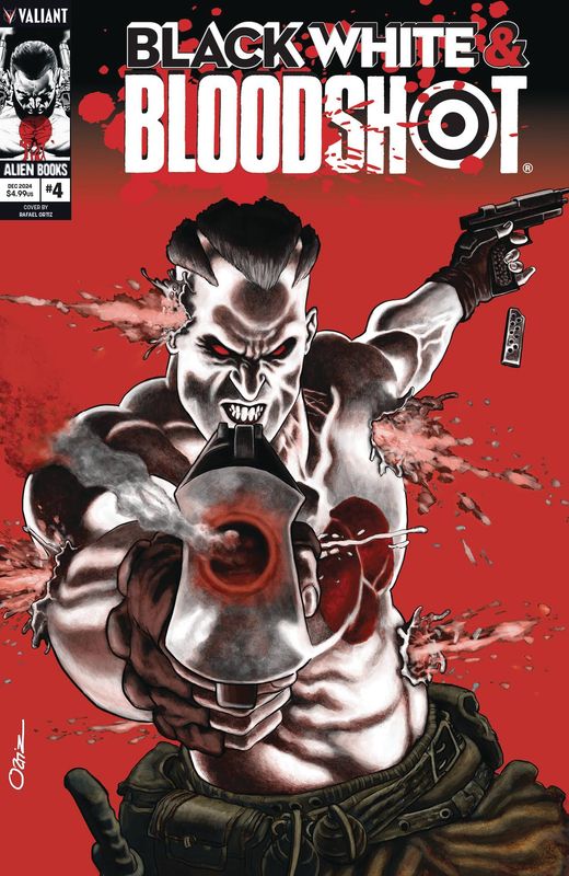 BLACK WHITE & BLOODSHOT #4 (OF 4) CVR A ORTIZ (MR) VALIANT                                                                                       (11th December 2024)