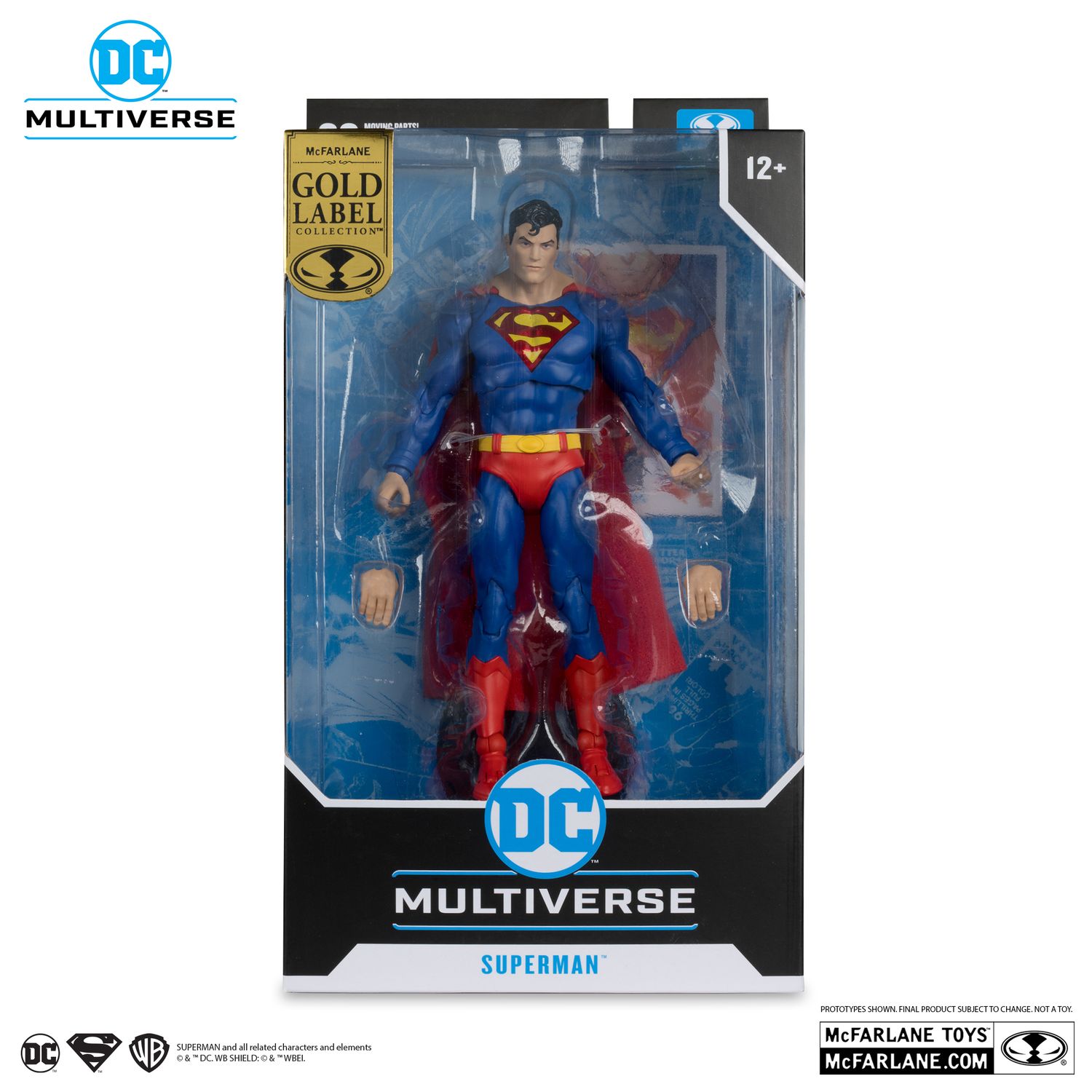 MCFARLANE TOYS 7" DC MULTIVERSE Superman (Action Comics #1000) Gold Label