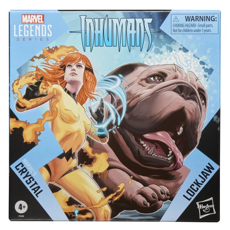 Inhumans Marvel Legends Lockjaw and Marvel's Crystal Action Figure Two Pack