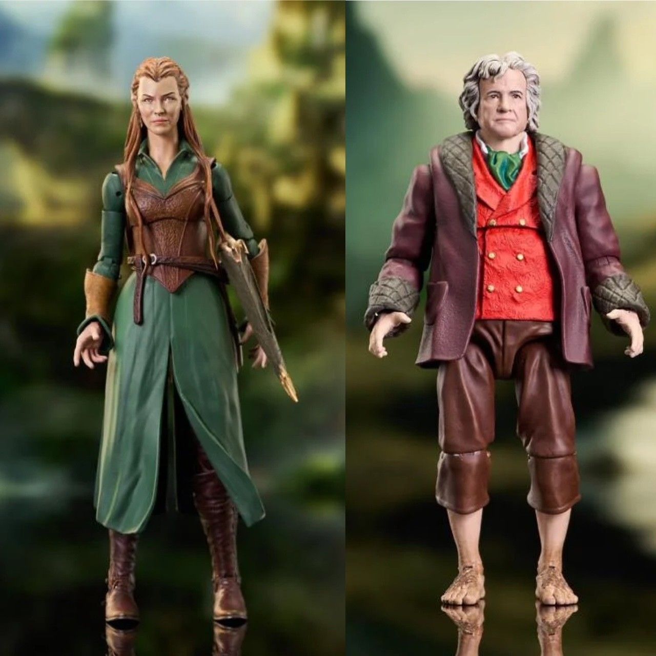 **PRE-ORDER** Diamond Select Lord of the Rings / The Hobbit Wave 9 Set of 2 Tauriel & Bilbo Baggins