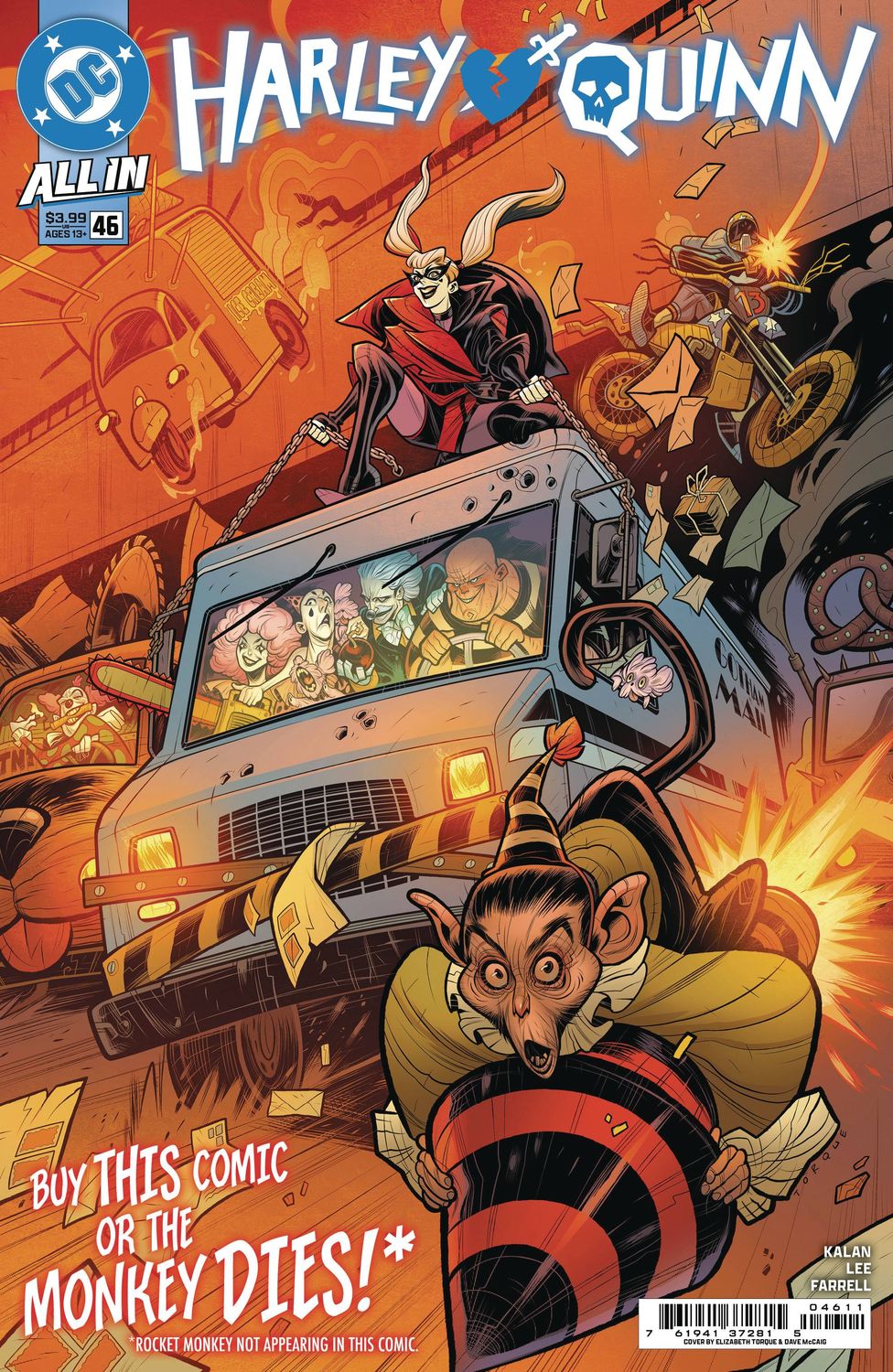 HARLEY QUINN #46 CVR A ELIZABETH TORQUE DC COMICS                                                                                        (1st January 2025)