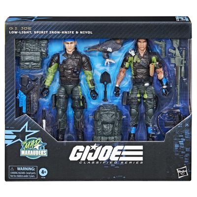 G.I. Joe Classified Series Mad Marauders Low Light, Spirit Iron Knife & Niyol