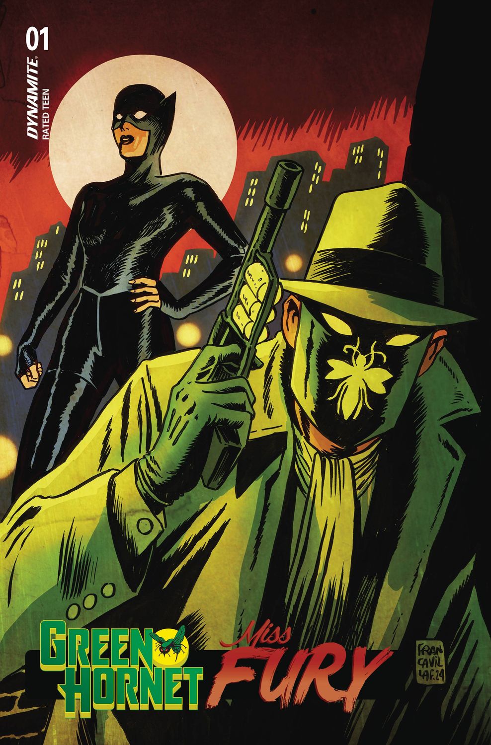 GREEN HORNET MISS FURY #1 CVR A FRANCAVILLA DYNAMITE                                                                                                (8th January 2025)