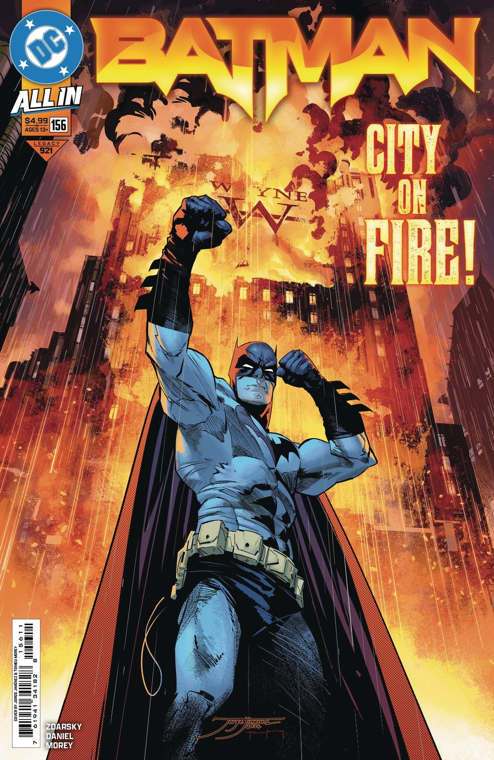 BATMAN #156 CVR A JORGE JIMENEZ DC COMICS                                                                                                (8th January 2025)