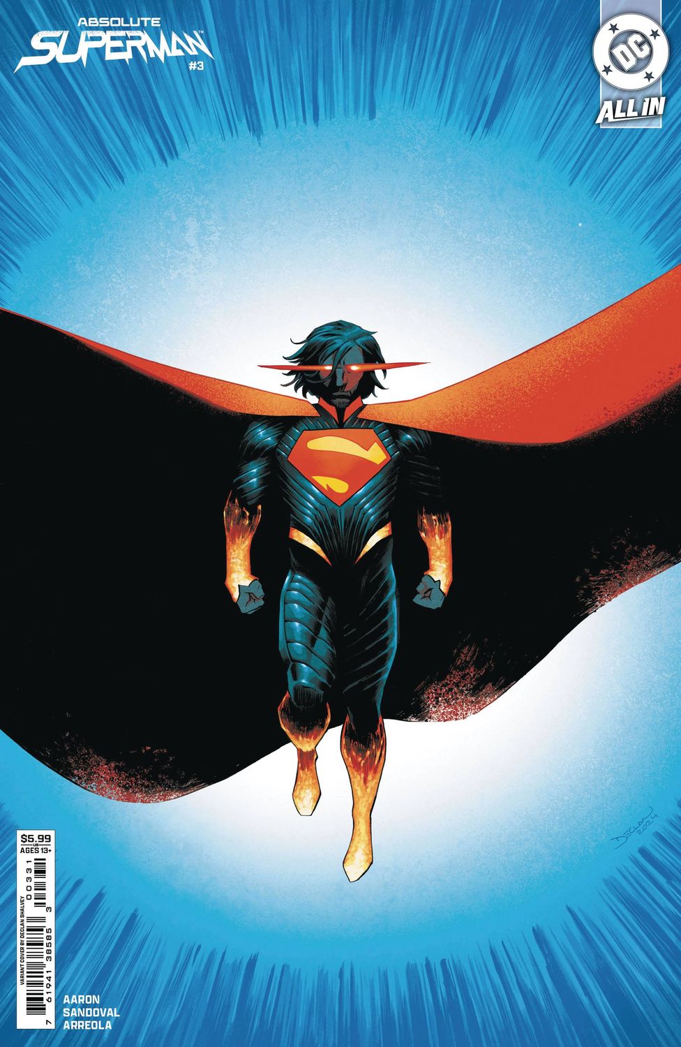 ABSOLUTE SUPERMAN #3 CVR B DECLAN SHALVEY CSV DC COMICS                                                                                               (8th January 2025)